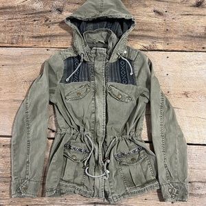 Maurice's Olive Green Aztec Jacket